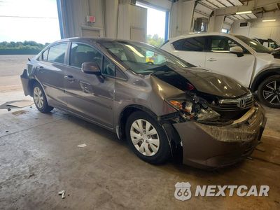 Czwarte zdjęcie samochodu z boku: 2012 HONDA CIVIC LX VIN:19XFB2F5XCE078333 - miniatura