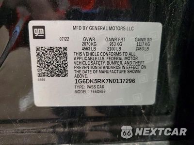 Zdjęcie 12 z 12 samochodu: 2022 CADILLAC CT4 LUXURY VIN:1G6DK5RK7N0137296 - miniatura