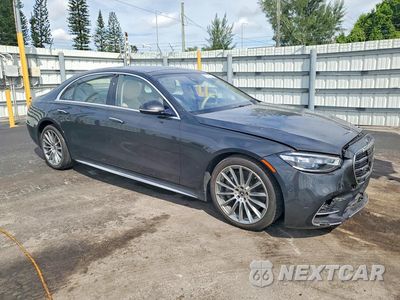 Czwarte zdjęcie samochodu z boku: 2022 MERCEDES-BENZ S 580 4MATIC VIN:W1K6G7GBXNA121955 - miniatura