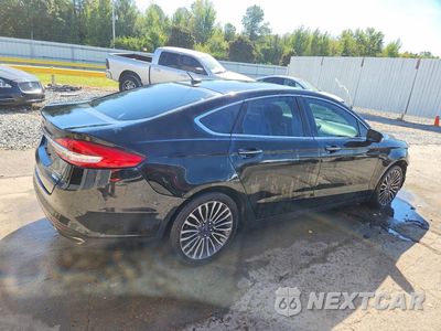 Trzecie zdjęcie samochodu z tyłu: 2018 FORD FUSION SE VIN:3FA6P0H94JR195777 - miniatura