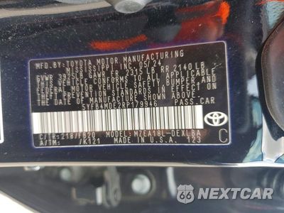 Zdjęcie 12 z 12 samochodu: 2024 TOYOTA COROLLA LE VIN:5YFB4MDE2RP179946 - miniatura