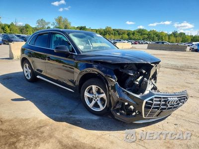 Czwarte zdjęcie samochodu z boku: 2021 AUDI Q5 PREMIUM VIN:WA1AAAFY0M2054696 - miniatura
