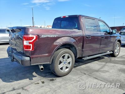 Trzecie zdjęcie samochodu z tyłu: 2018 FORD F150 SUPERCREW VIN:1FTEW1CP4JKD44973 - miniatura