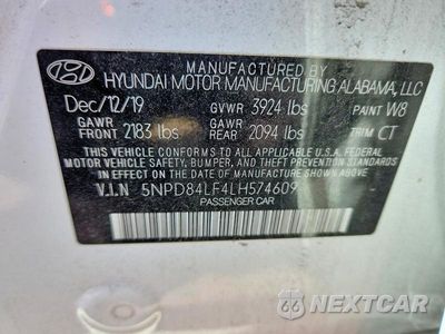 Zdjęcie 12 z 12 samochodu: 2020 HYUNDAI ELANTRA SEL VIN:5NPD84LF4LH574609 - miniatura