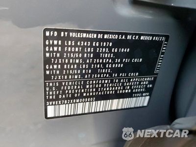 Zdjęcie 14 z 14 samochodu: 2024 VOLKSWAGEN TAOS SE VIN:3VVEX7B2XRM009602 - miniatura