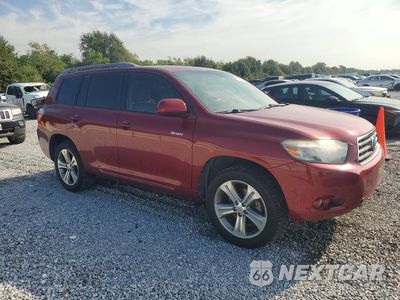 Czwarte zdjęcie samochodu z boku: 2008 TOYOTA HIGHLANDER SPORT VIN:JTEDS43A982054772 - miniatura