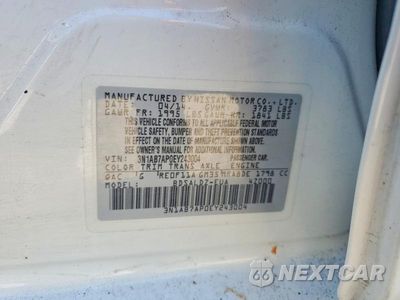 Zdjęcie 13 z 13 samochodu: 2014 NISSAN SENTRA S VIN:3N1AB7AP0EY243004 - miniatura