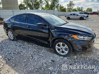 Czwarte zdjęcie samochodu z boku: 2020 FORD FUSION SE VIN:3FA6P0HD5LR230334 - miniatura