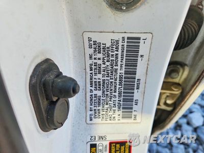 Zdjęcie 12 z 12 samochodu: 2007 HONDA CIVIC EX VIN:1HGFA16807L068951 - miniatura