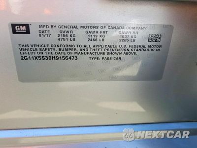 Zdjęcie 13 z 13 samochodu: 2017 CHEVROLET IMPALA LS VIN:2G11X5S30H9156473 - miniatura
