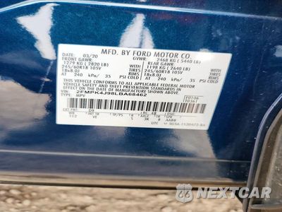Zdjęcie 14 z 14 samochodu: 2020 FORD EDGE SEL VIN:2FMPK4J98LBA68462 - miniatura