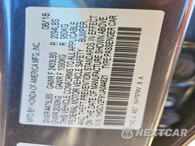 Zdjęcie 12 z 12 samochodu: 2018 HONDA ACCORD TOURING VIN:1HGCV2F91JA044621 - miniatura