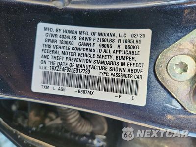Zdjęcie 13 z 13 samochodu: 2020 HONDA INSIGHT TOURING VIN:19XZE4F92LE012720 - miniatura