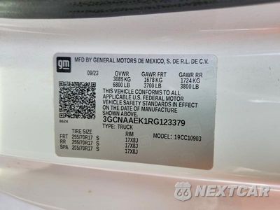 Zdjęcie 12 z 12 samochodu: 2024 CHEVROLET SILVERADO C1500 VIN:3GCNAAEK1RG123379 - miniatura