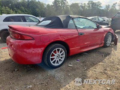 Trzecie zdjęcie samochodu z tyłu: 1999 MITSUBISHI ECLIPSE SPYDER GS VIN:4A3AX35G6XE134531 - miniatura