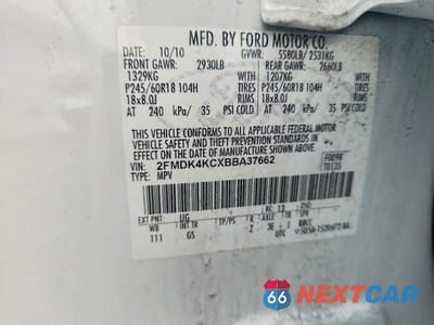 Zdjęcie 13 z 13 samochodu: 2011 FORD EDGE LIMITED VIN:2FMDK4KCXBBA37662 - miniatura