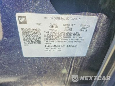Zdjęcie 13 z 13 samochodu: 2022 CHEVROLET MALIBU LT VIN:1G1ZD5ST5NF143653 - miniatura