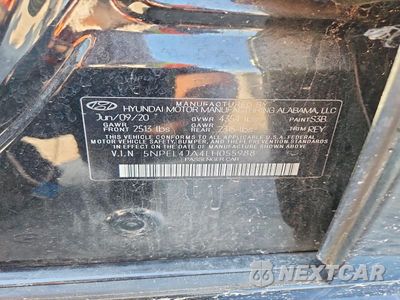 Zdjęcie 12 z 12 samochodu: 2020 HYUNDAI SONATA SEL VIN:5NPEL4JA4LH055988 - miniatura