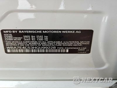 Zdjęcie 13 z 13 samochodu: 2017 BMW 740 XI VIN:WBA7E4C53HGU99228 - miniatura