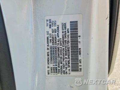 Zdjęcie 13 z 13 samochodu: 2013 HONDA ODYSSEY EXL VIN:5FNRL5H65DB021759 - miniatura