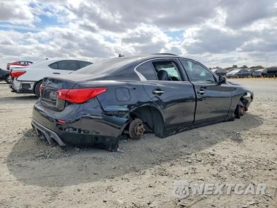 Trzecie zdjęcie samochodu z tyłu: 2014 INFINITI Q50 PREMIUM VIN:JN1BV7AP4EM676145 - miniatura
