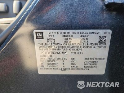 Zdjęcie 13 z 13 samochodu: 2017 CHEVROLET EQUINOX LT VIN:2GNFLFEK3H6177828 - miniatura