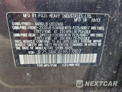 Zdjęcie 13 z 13 samochodu: 2014 SUBARU FORESTER 2.5I LIMITED VIN:JF2SJAHC4EH517807 - miniatura