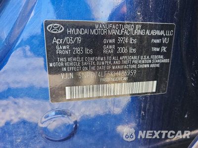 Zdjęcie 13 z 13 samochodu: 2019 HYUNDAI ELANTRA SE VIN:5NPD74LF5KH486959 - miniatura