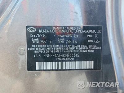 Zdjęcie 13 z 13 samochodu: 2019 HYUNDAI SONATA SE VIN:5NPE24AF4KH766345 - miniatura