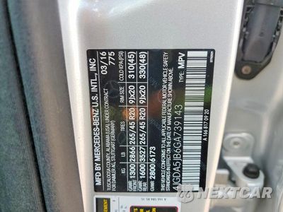 Zdjęcie 12 z 12 samochodu: 2016 MERCEDES-BENZ GLE 350 VIN:4JGDA5JB6GA739143 - miniatura