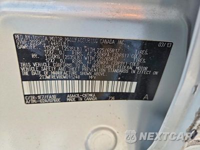 Zdjęcie 12 z 12 samochodu: 2013 TOYOTA RAV4 XLE VIN:2T3WFREV8DW011248 - miniatura