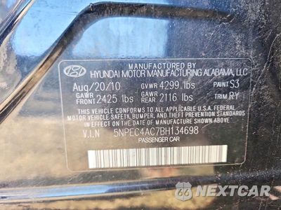 Zdjęcie 12 z 12 samochodu: 2011 HYUNDAI SONATA LIMITED VIN:5NPEC4AC7BH134698 - miniatura