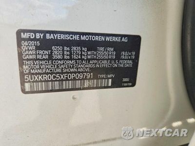 Zdjęcie 12 z 12 samochodu: 2015 BMW X5 XDRIVE35I VIN:5UXKR0C5XF0P09791 - miniatura