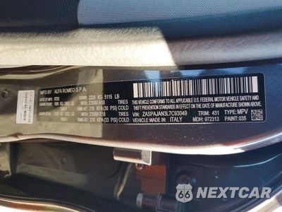 Zdjęcie 13 z 13 samochodu: 2020 ALFA ROMEO STELVIO VIN:ZASPAJAN3L7C93049 - miniatura