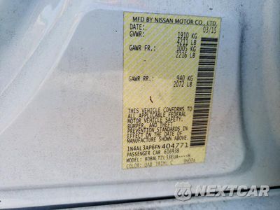 Zdjęcie 12 z 12 samochodu: 2015 NISSAN ALTIMA 2.5 SL VIN:1N4AL3AP6FN404771 - miniatura
