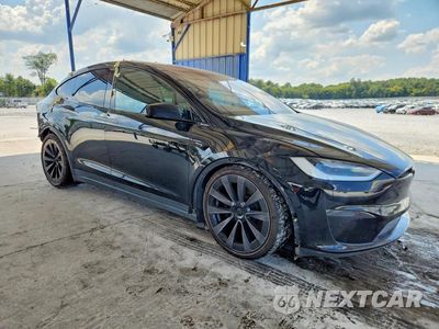 Czwarte zdjęcie samochodu z boku: 2022 TESLA MODEL X VIN:7SAXCBE68NF345920 - miniatura