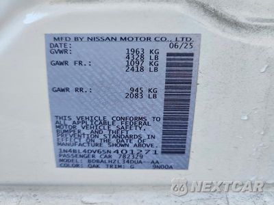 Zdjęcie 12 z 12 samochodu: 2025 NISSAN ALTIMA SV VIN:1N4BL4DV6SN401271 - miniatura