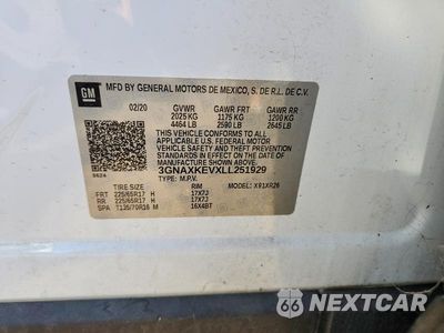 Zdjęcie 13 z 13 samochodu: 2020 CHEVROLET EQUINOX LT VIN:3GNAXKEVXLL251929 - miniatura