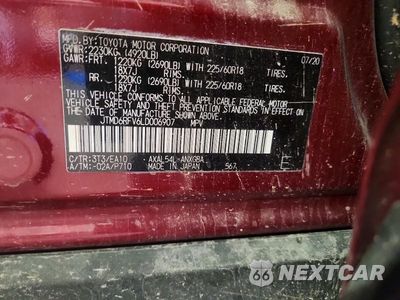 Zdjęcie 13 z 13 samochodu: 2020 TOYOTA RAV4 LIMITED VIN:JTMD6RFV6LD006907 - miniatura