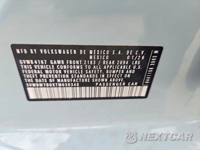 Zdjęcie 12 z 12 samochodu: 2026 VOLKSWAGEN JETTA SPORT VIN:3VWBW7BUXTM038348 - miniatura