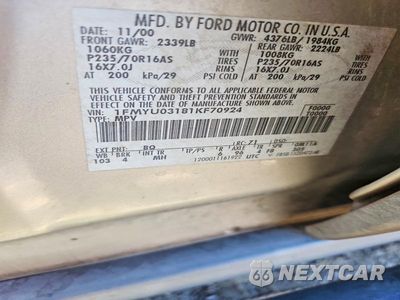 Zdjęcie 14 z 14 samochodu: 2001 FORD ESCAPE XLT VIN:1FMYU03181KF70924 - miniatura