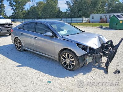 Czwarte zdjęcie samochodu z boku: 2015 HYUNDAI SONATA LIMITED 2.0T VIN:5NPE34AB1FH145919 - miniatura
