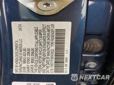 Zdjęcie 13 z 13 samochodu: 2024 HONDA ACCORD EX VIN:1HGCY1F35RA058322 - miniatura