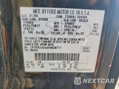 Zdjęcie 12 z 12 samochodu: 2004 FORD F150 VIN:1FTPX14544NB28711 - miniatura