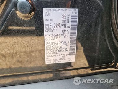 Zdjęcie 12 z 12 samochodu: 2018 NISSAN ROGUE SV VIN:5N1AT2MVXJC787130 - miniatura