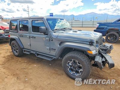 Czwarte zdjęcie samochodu z boku: 2022 JEEP WRANGLER UNLIMITED SPORT VIN:1C4HJXDG8NW167212 - miniatura