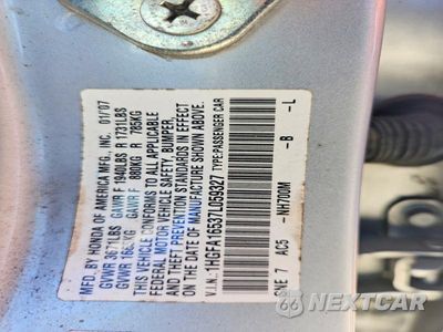 Zdjęcie 12 z 12 samochodu: 2007 HONDA CIVIC LX VIN:1HGFA16537L059327 - miniatura