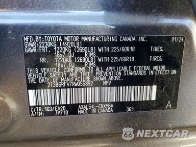 Zdjęcie 14 z 14 samochodu: 2024 TOYOTA RAV4 XLE PREMIUM VIN:2T3B6RFV7RW055892 - miniatura