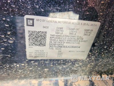 Zdjęcie 12 z 12 samochodu: 2018 GMC SIERRA K1500 SLT VIN:3GTU2NER3JG368654 - miniatura
