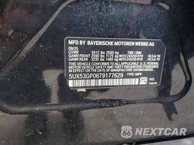 Zdjęcie 12 z 12 samochodu: 2026 BMW X3 30 XDRIVE VIN:5UX53GP06T9177629 - miniatura